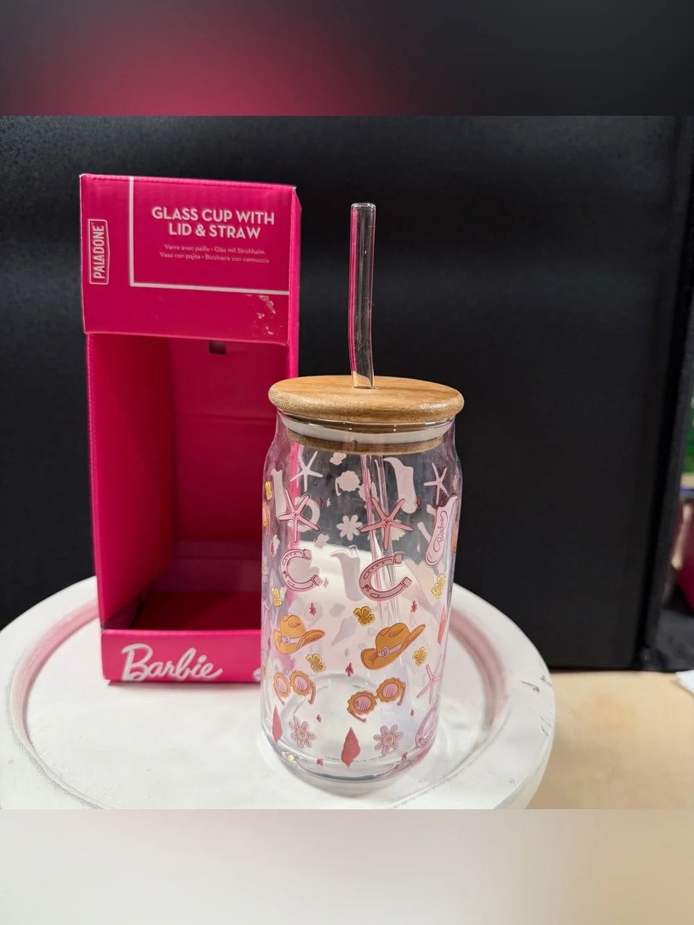 Barbie clear glass